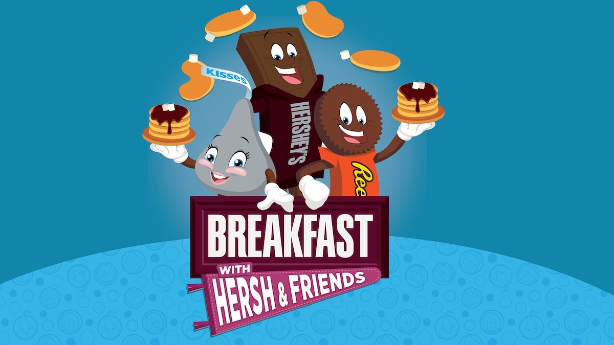 Hershey's Character with Pancakes