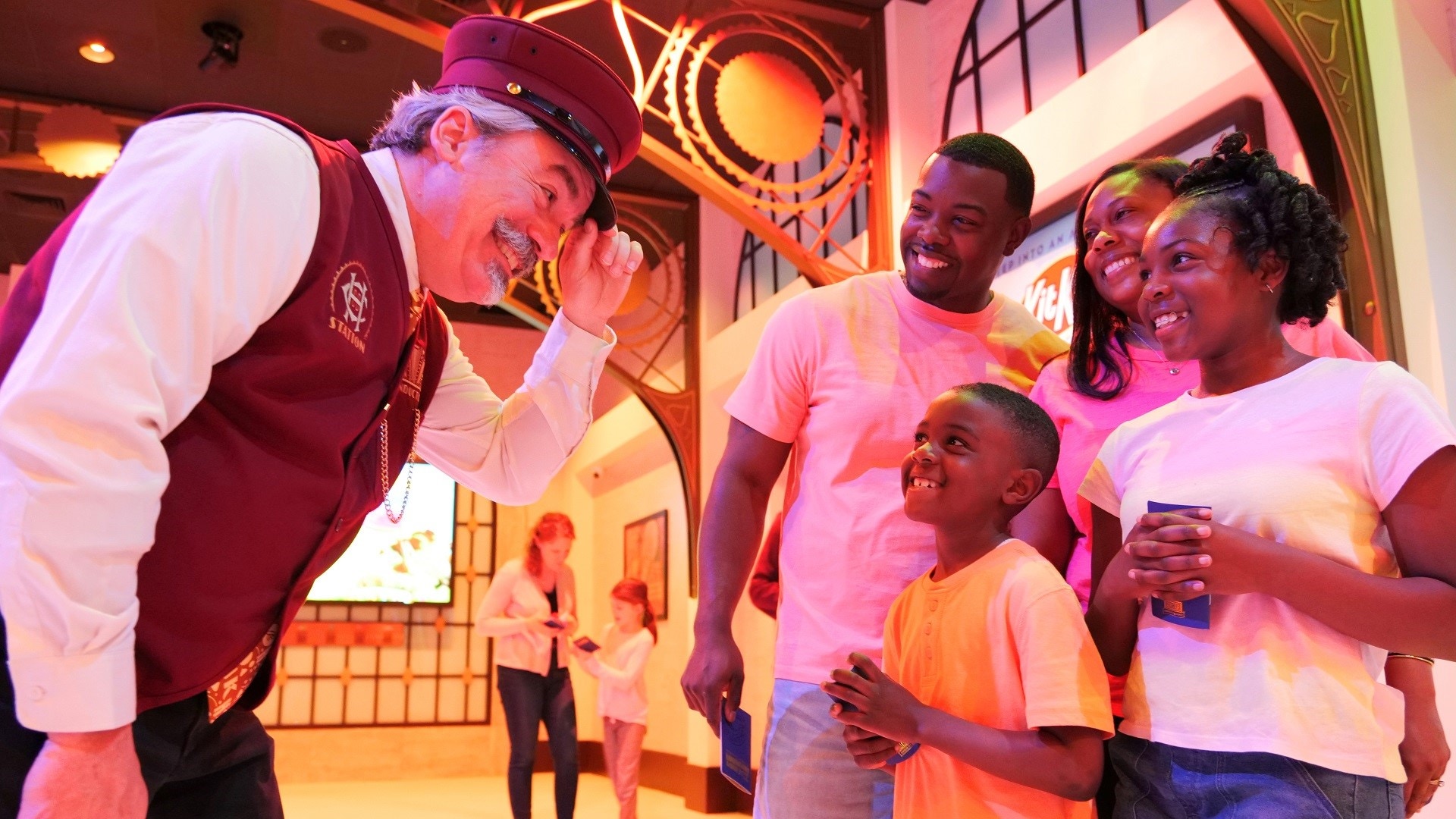 Family at Create Your Own Candy Bar