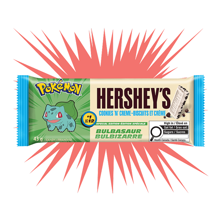HERSHEY'S COOKIES 'N' CREME Pokémon Special Edition Candy Bar