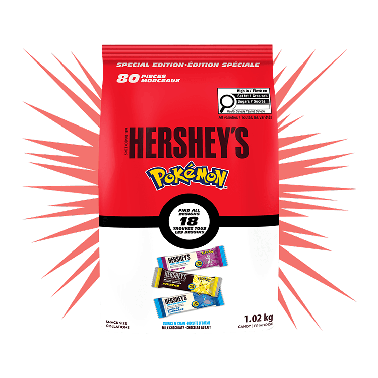 HERSHEY'S Pokémon Special Edition Snack Size Assorted Candy Bars