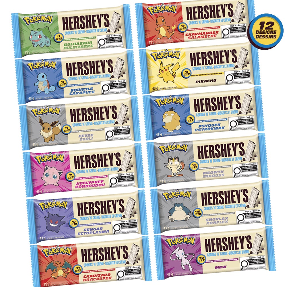 HERSHEY'S COOKIES 'N' CREME Pokémon Special Edition Candy Bar, 43g - Lifestyle