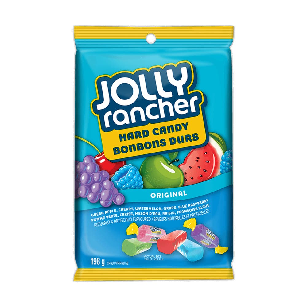 JOLLY RANCHER Original Hard Candy, 198g bag - Front of Package