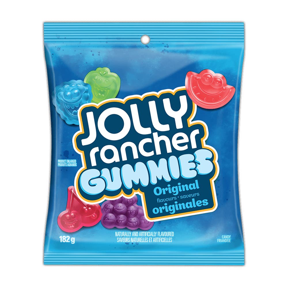 JOLLY RANCHER Gummies Original Flavours, 182g bag - Front of Package