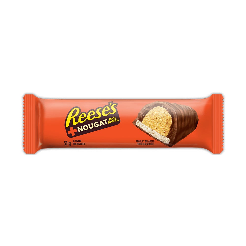 REESE'S + Nougat Candy Bar, 51g - Front of Package