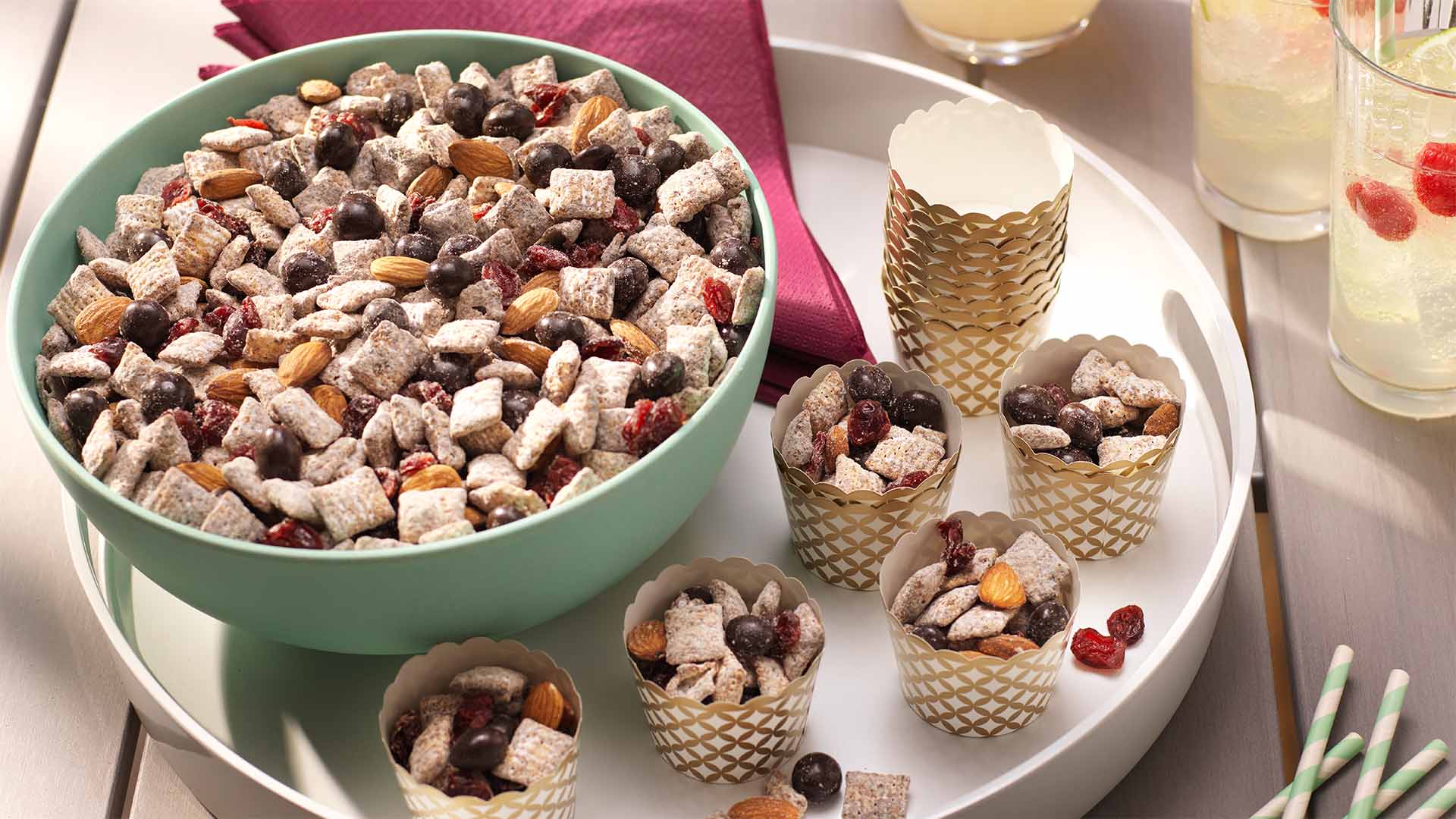 brookside peanut butter party mix recipe