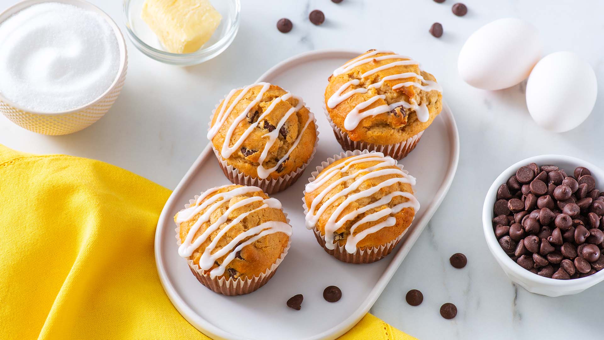chocolate chip peanut butter muffins recipe
