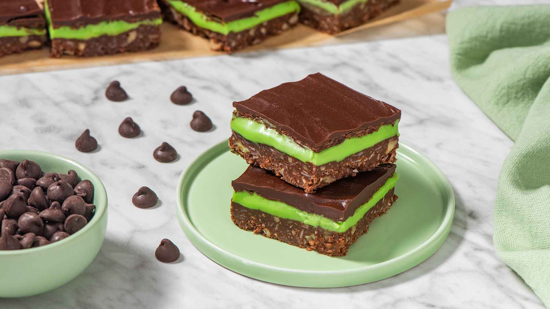 chocolate mint nanaimo bars