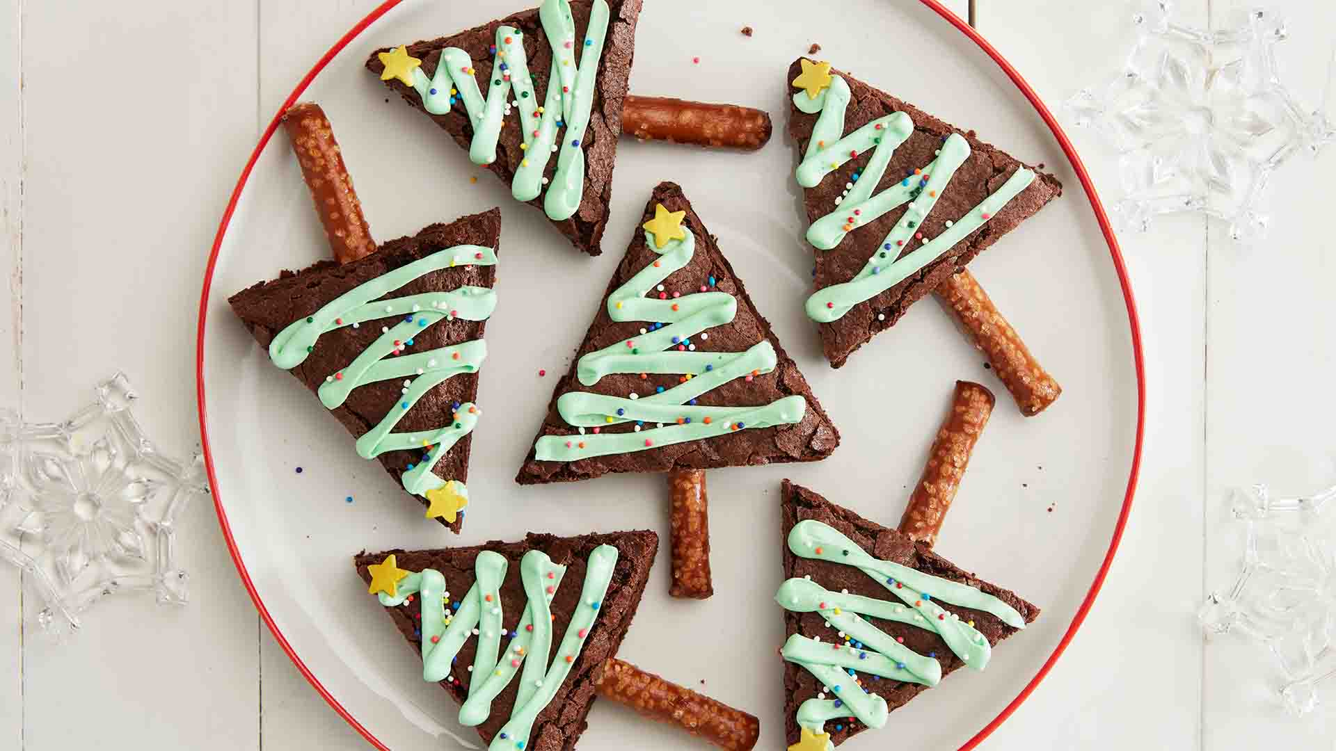 christmas brownie trees recipe