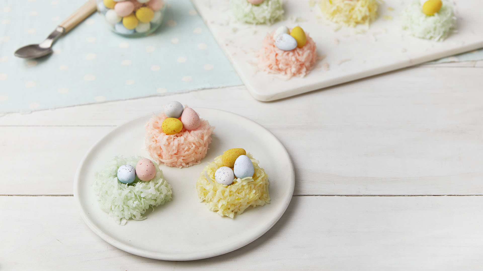 coconut marshmallow nests recipe