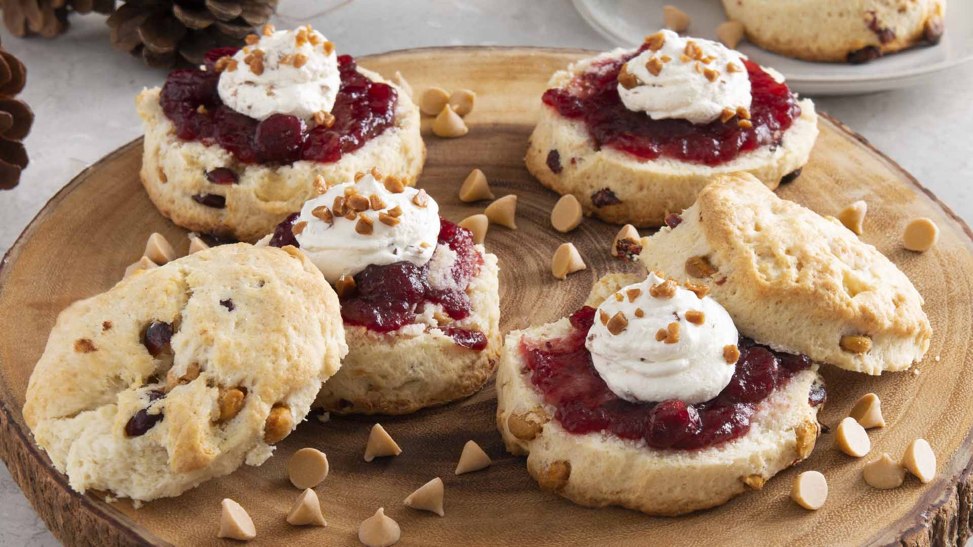 cranberry and sea salt caramel shortcakes recipe