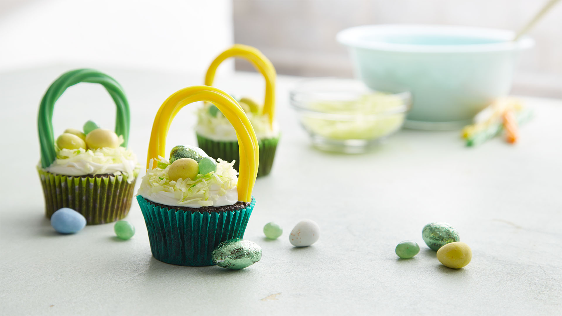 hersheys easter basket cupcakes recipe