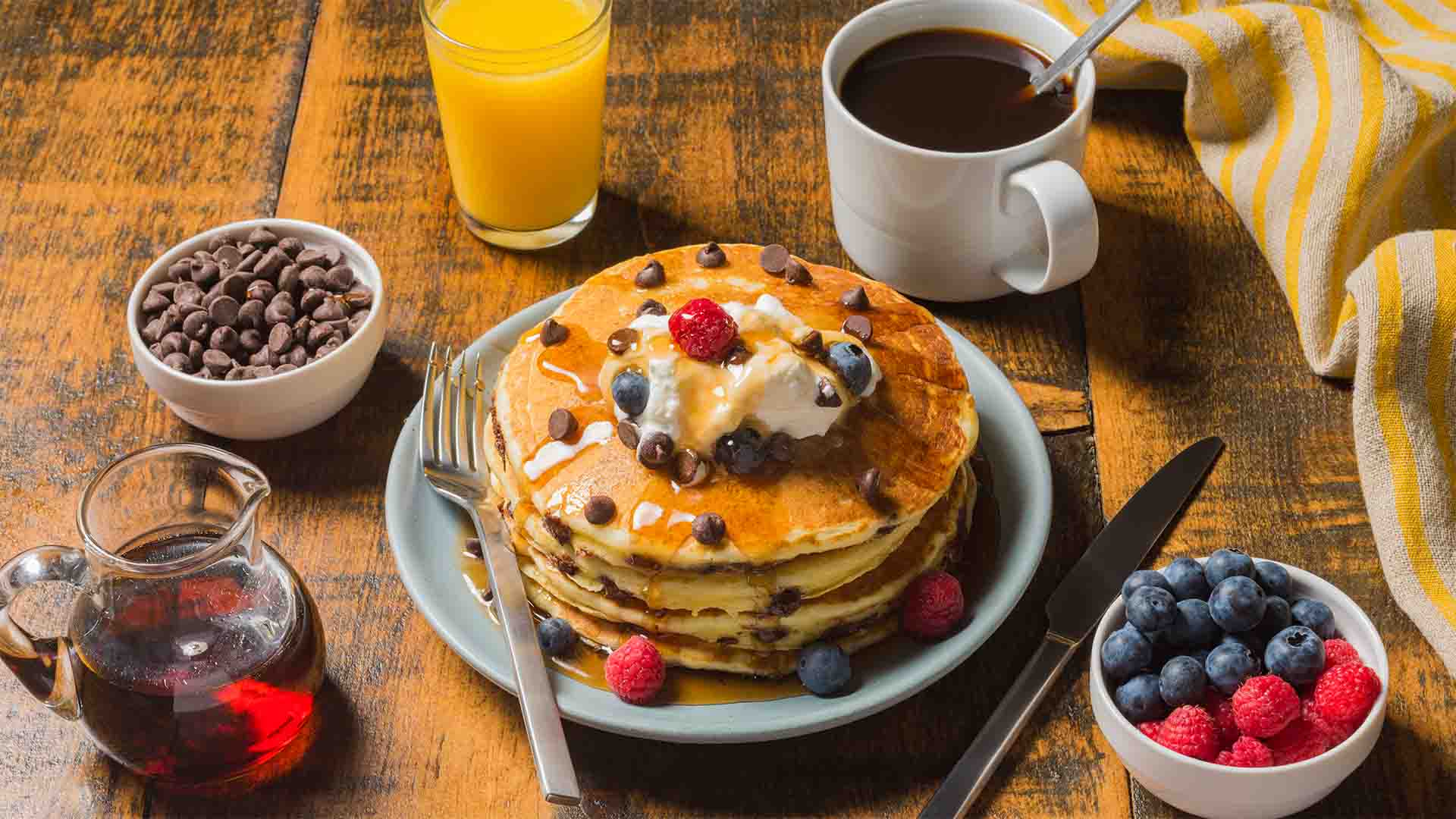 everyday chipits chocolate chip pancakes recipe