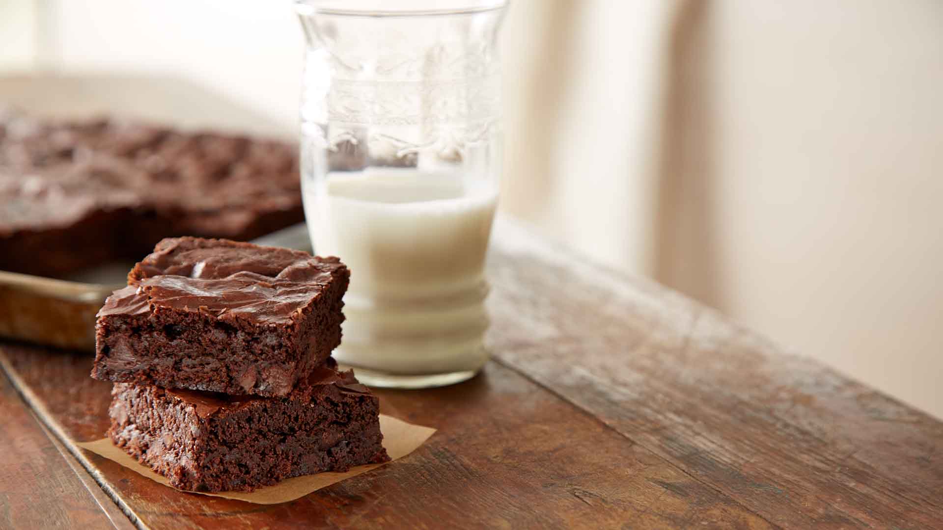 fudgy dark brownies recipe