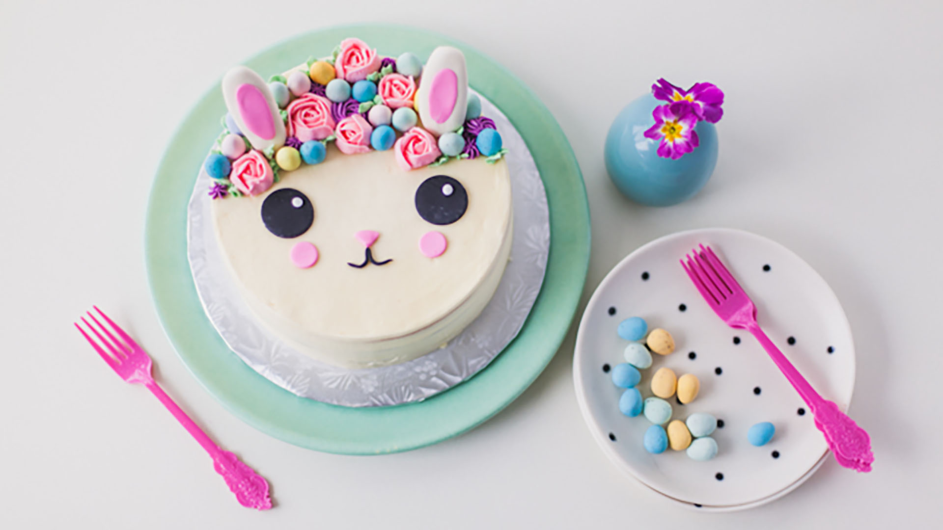 hersheys eggies easter bunny cake