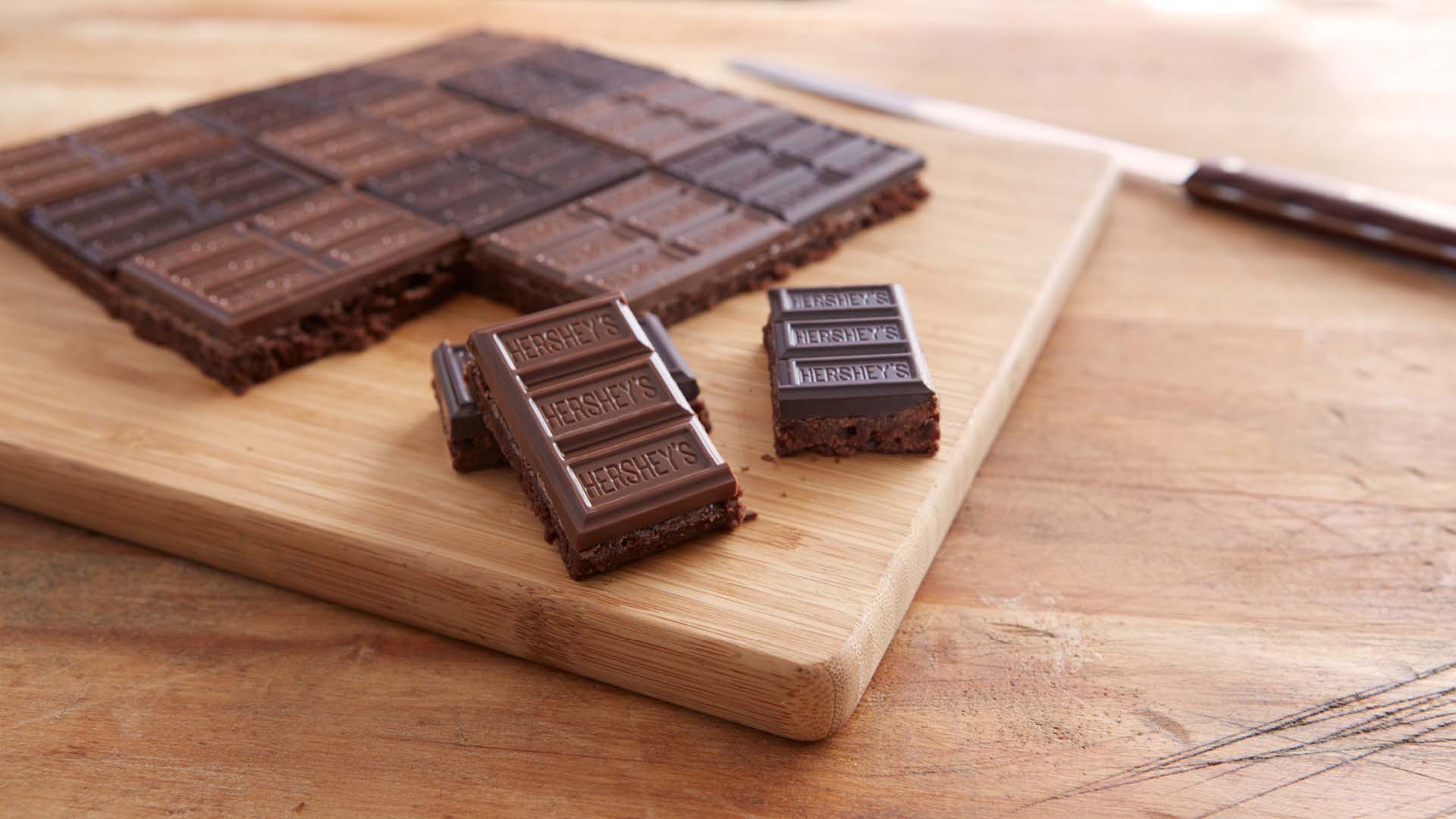 hersheys milk chocolate bar brownie squares