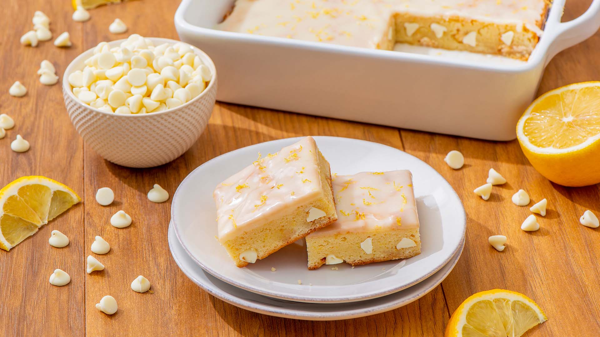 lemon cream cheese blondies