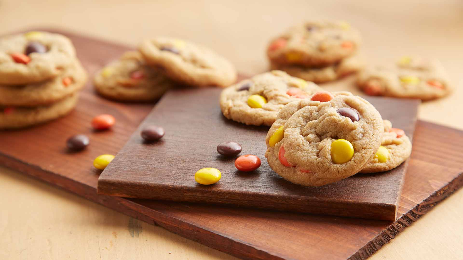 hersheys mini reeses pieces peanut butter cookies recipe