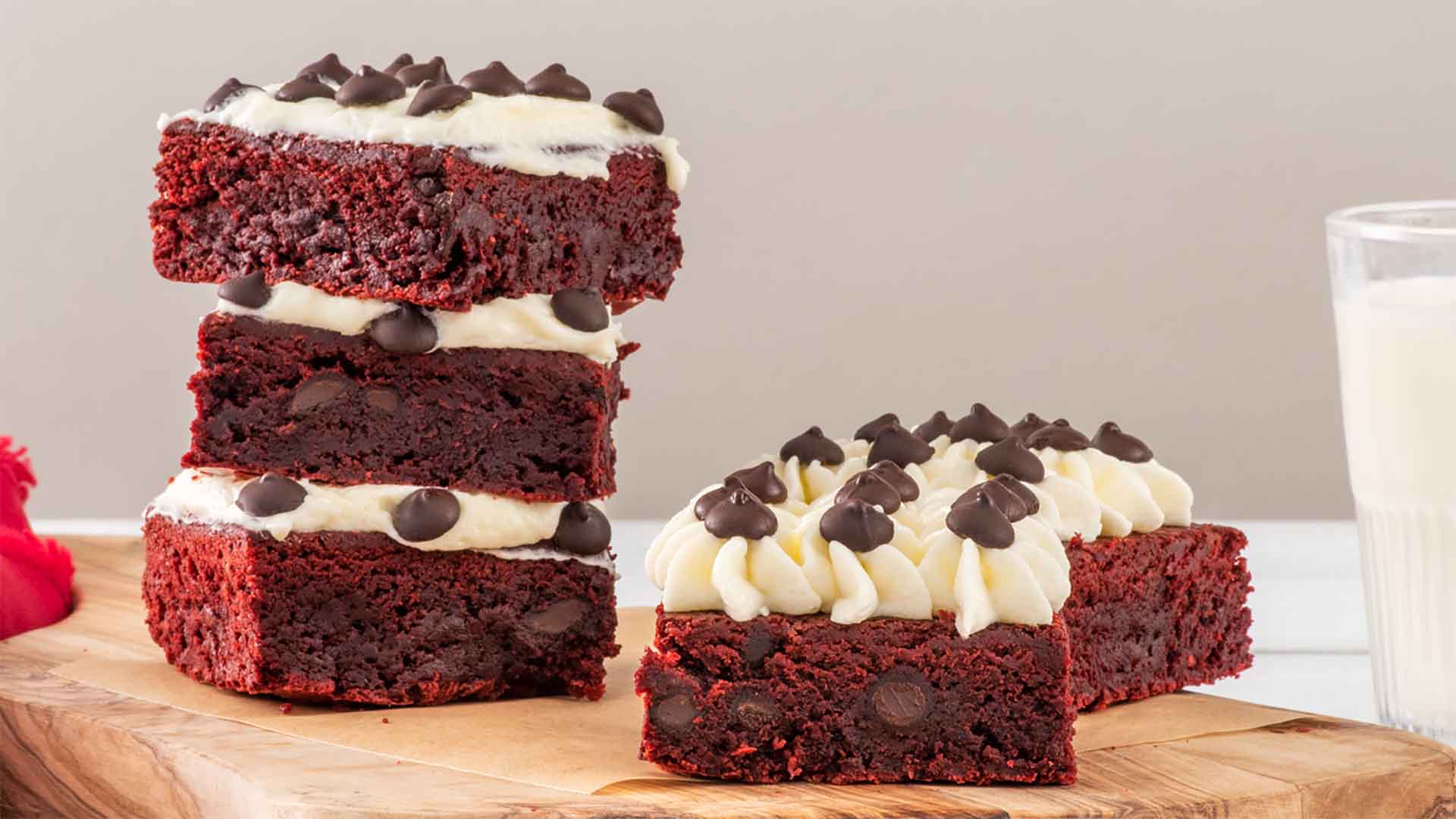 red velvet chocolate chip brownies recipe