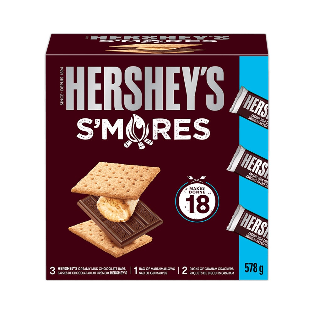 Trousse de S'mores classique HERSHEY'S, boîte de 578 g - Devant de l’emballage