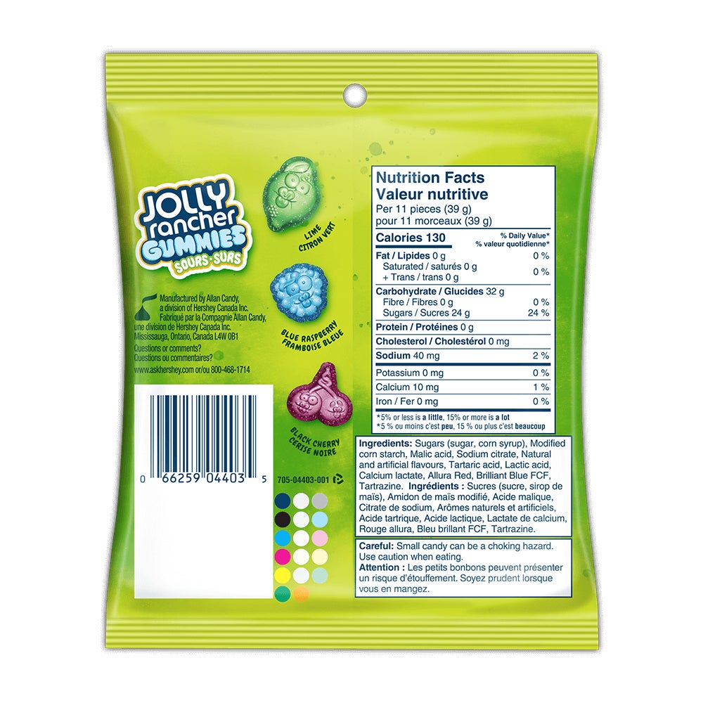 Bonbons gommeux JOLLY RANCHER originaux 2-en-1, sac de 182 g