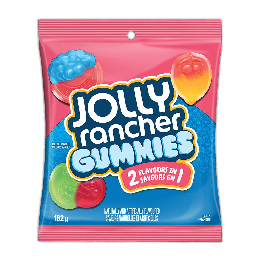 Bonbons gommeux JOLLY RANCHER originaux 2-en-1, sac de 182 g - Devant de l’emballage