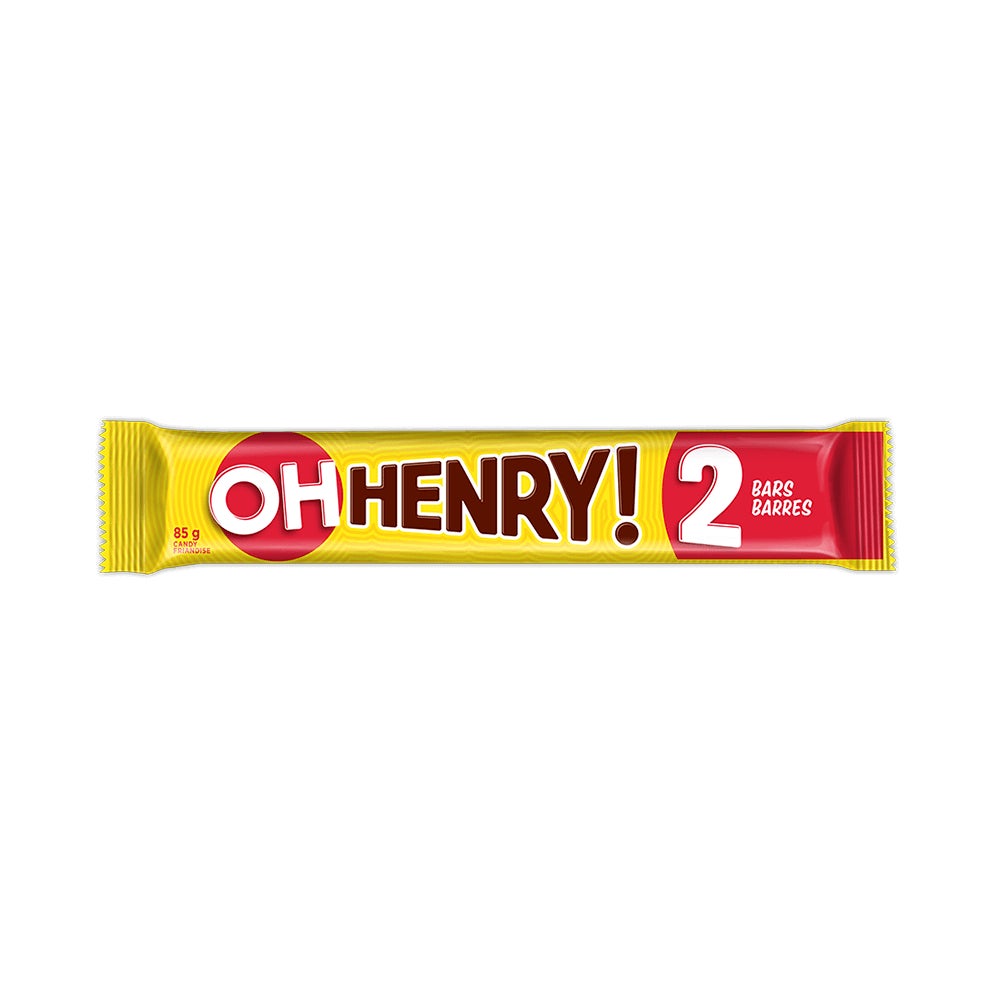 Barre chocolatée OH HENRY! grand format, 85 g - Devant de l’emballage