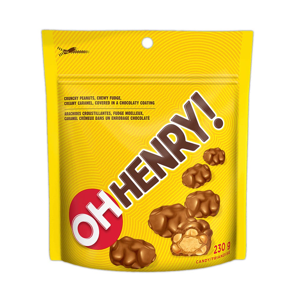 Bouchées de friandises chocolatées OH HENRY!, sac de 230 g - Devant de l’emballage