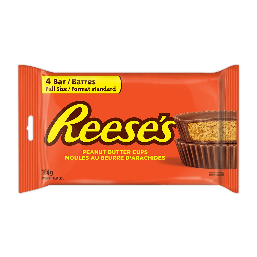 Moules au beurre d'arachides et chocolat au lait REESE'S, 46 g, 4 barres