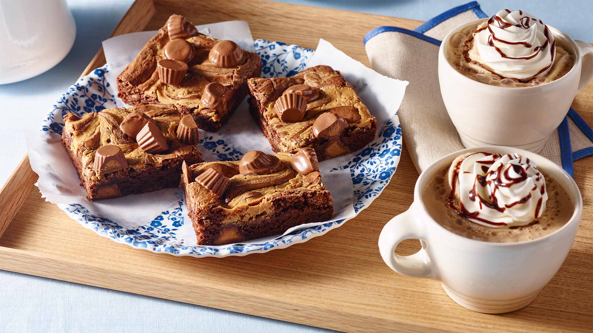 brownies garnis de moules au beurre d arachides reeses