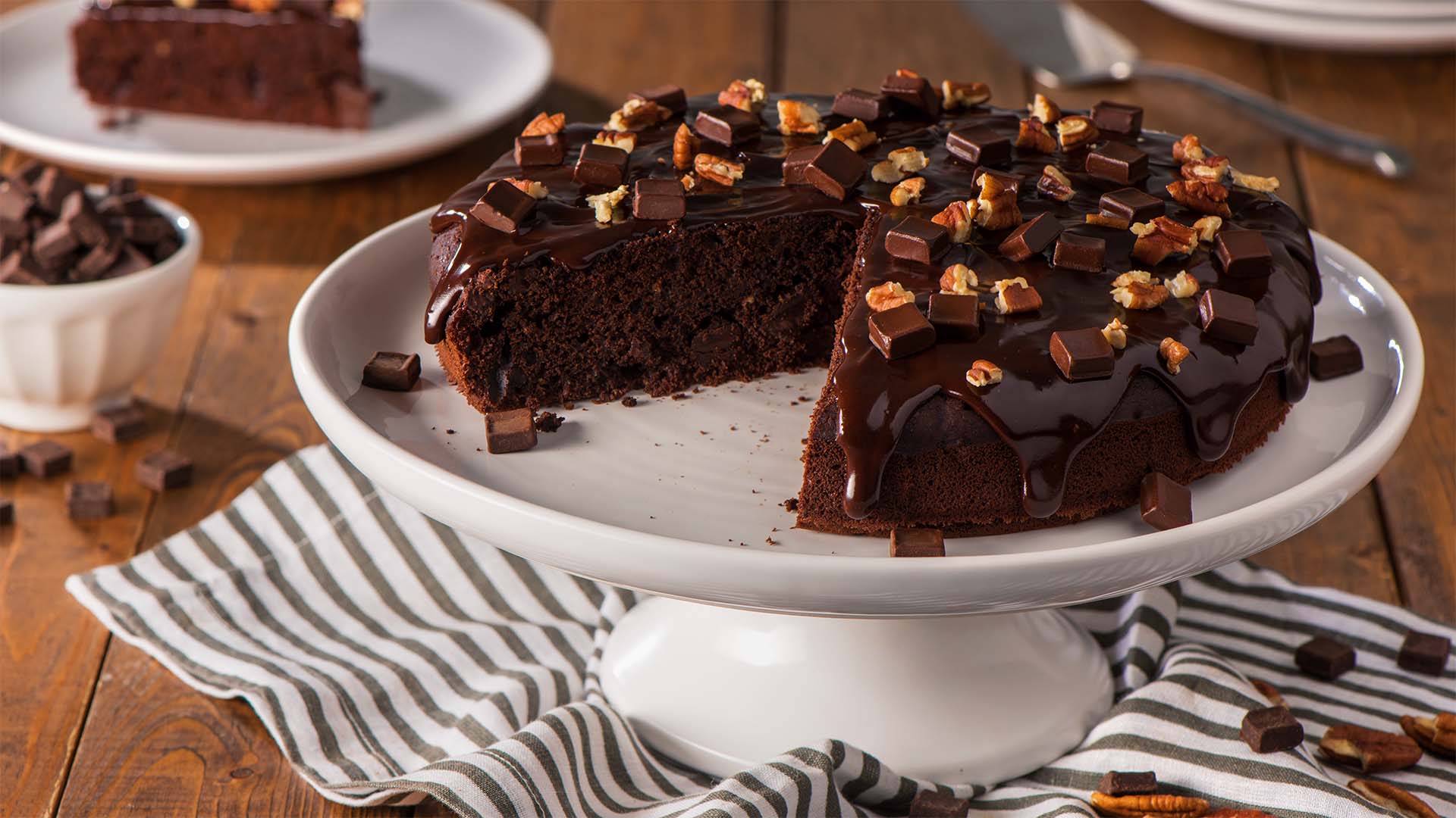 gateau au chocolat noir hersheys chipits et au whisky