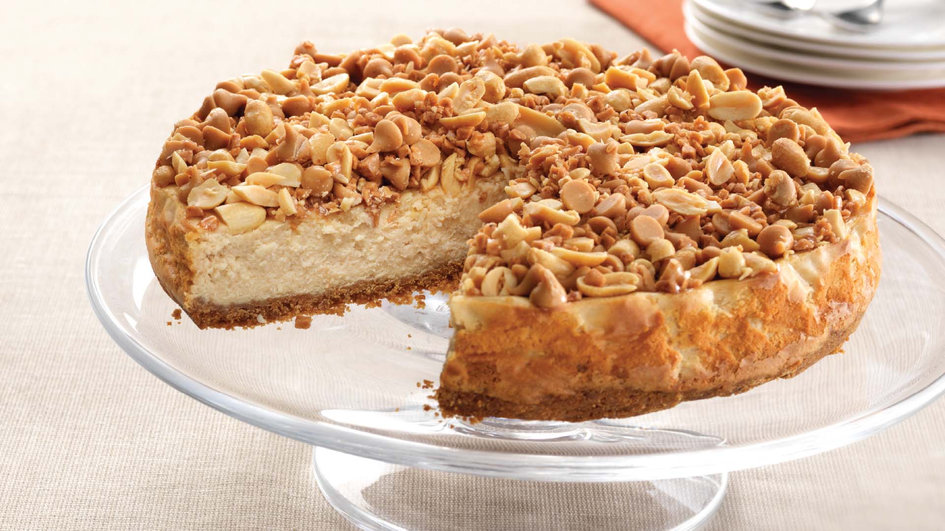 Gateau Croquant Gâteau au fromage croquant au beurre d’arachides et au caramel | Recettes