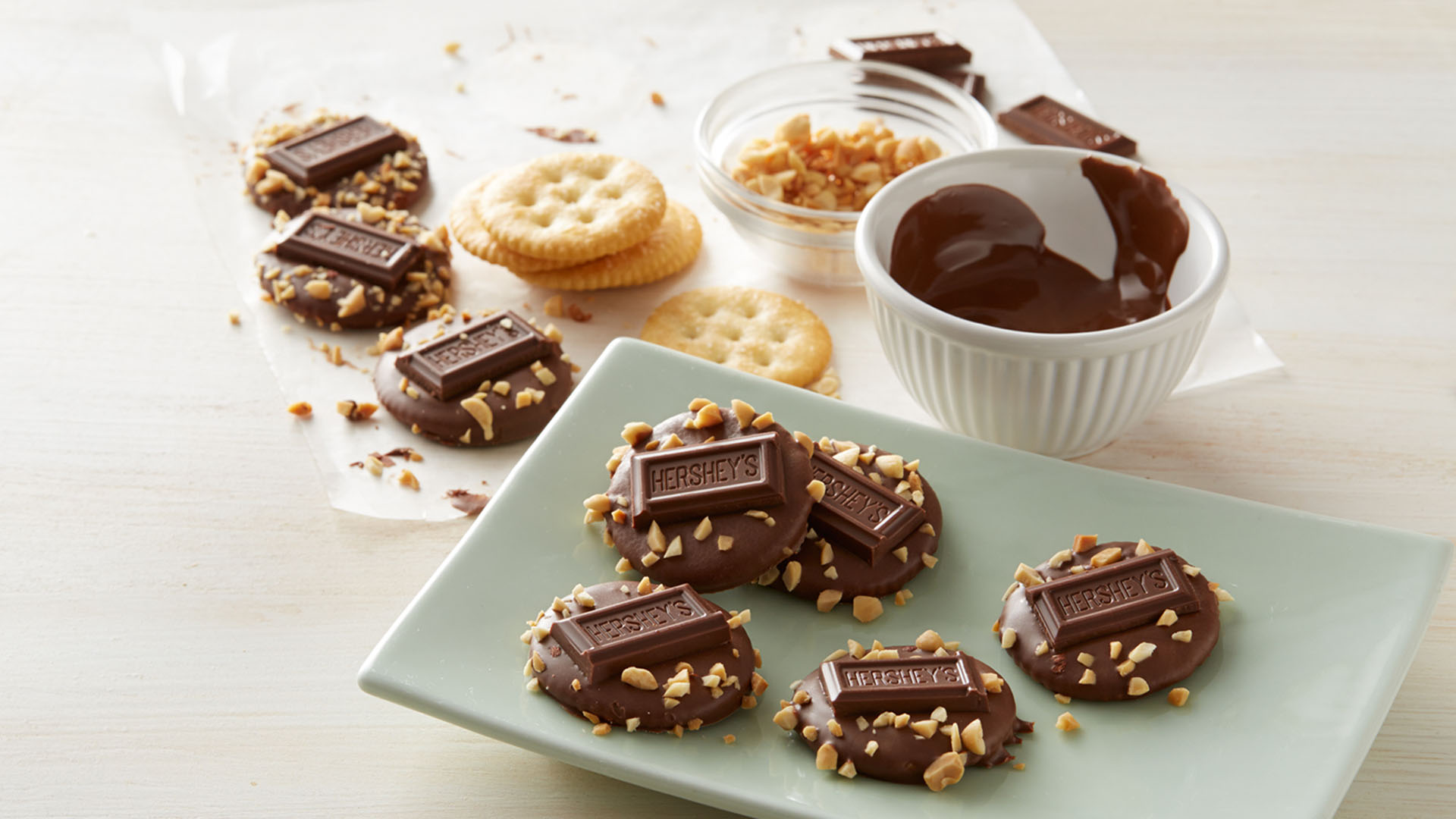 medaillons de biscuits en barre de chocolat au lait hersheys