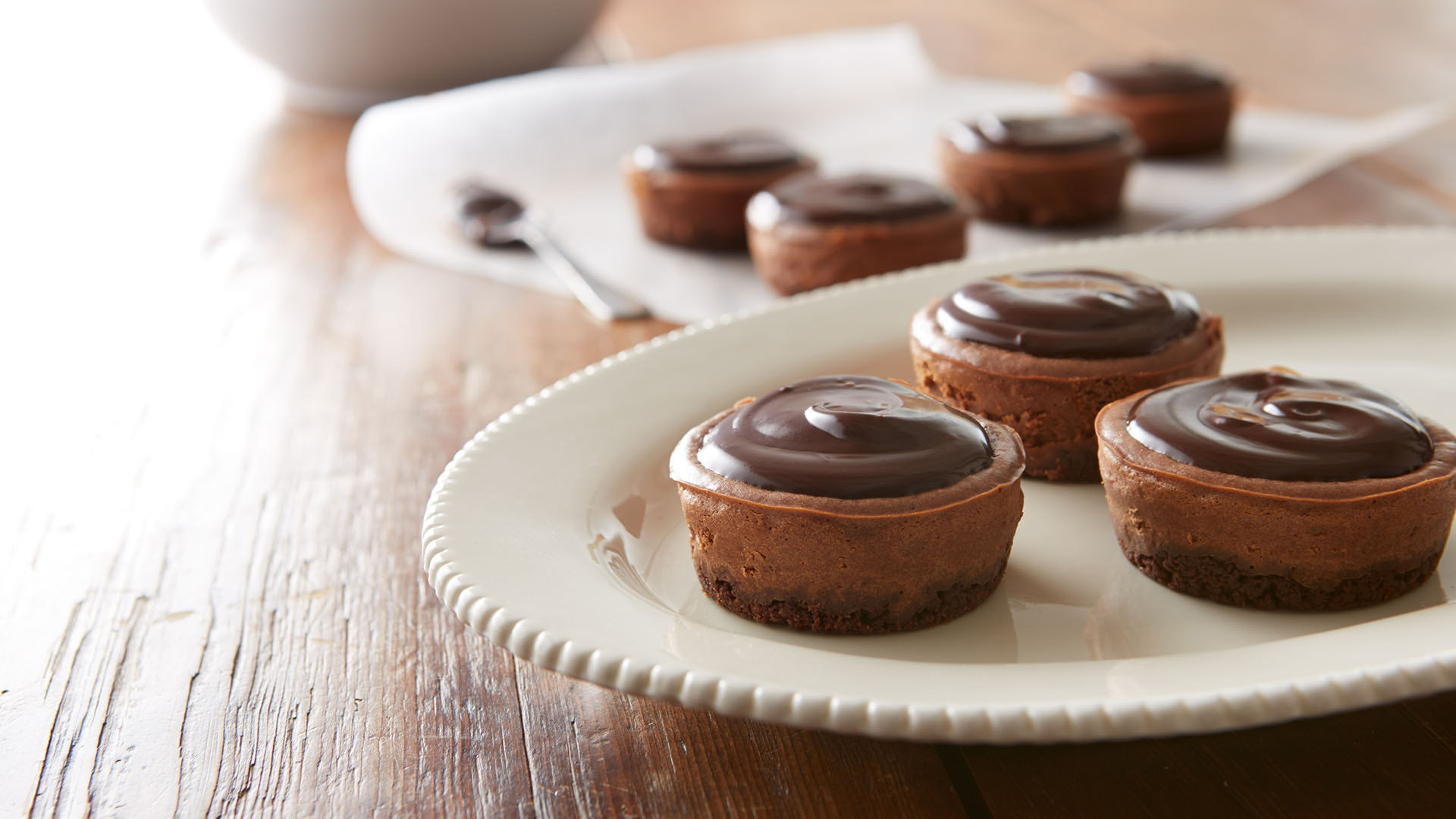 mini gateaux au fromage au chocolat