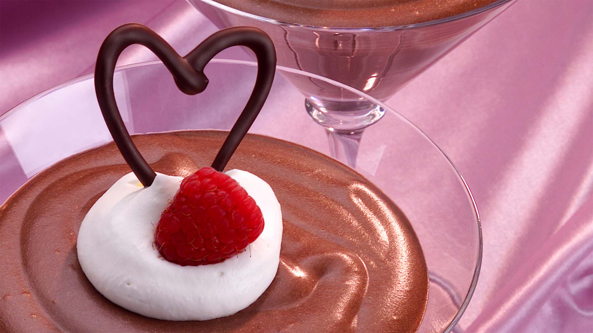 mousse au chocolat de la saint valentin