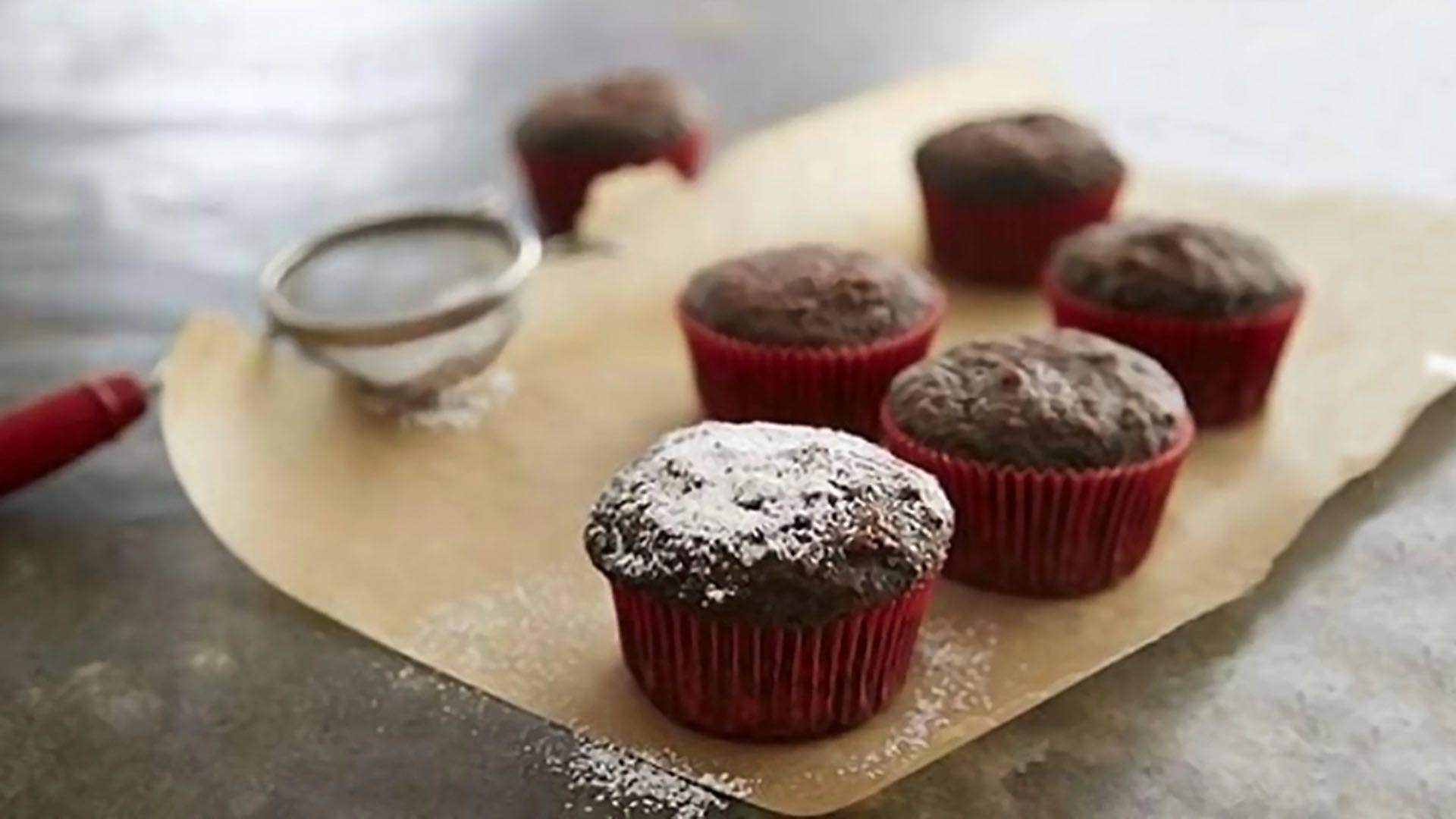 muffins au chocolat faibles en gras