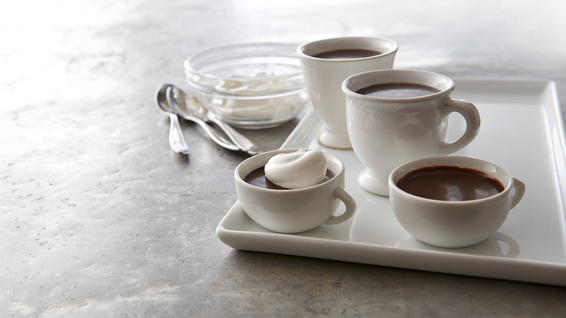 Pots de crème au chocolat au lait