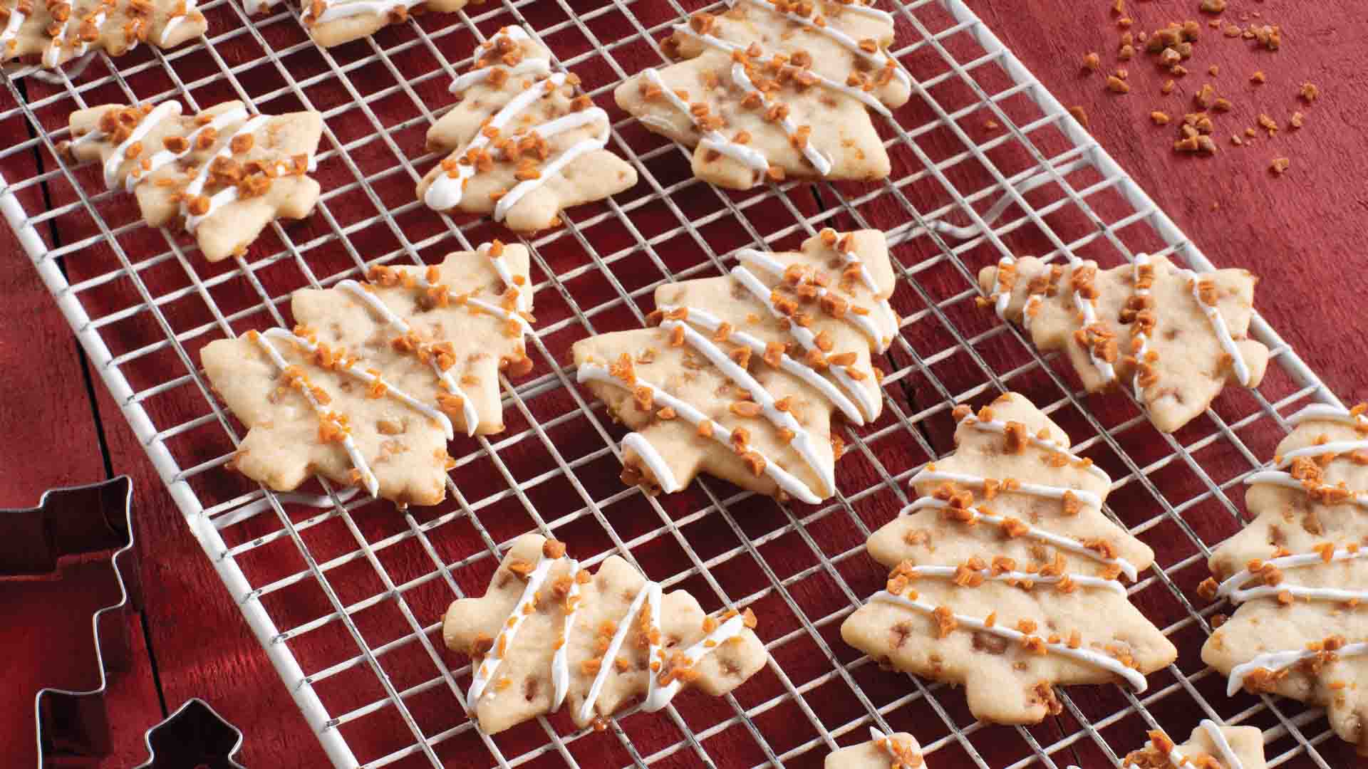 biscuits découpés au sucre et au caramel skor