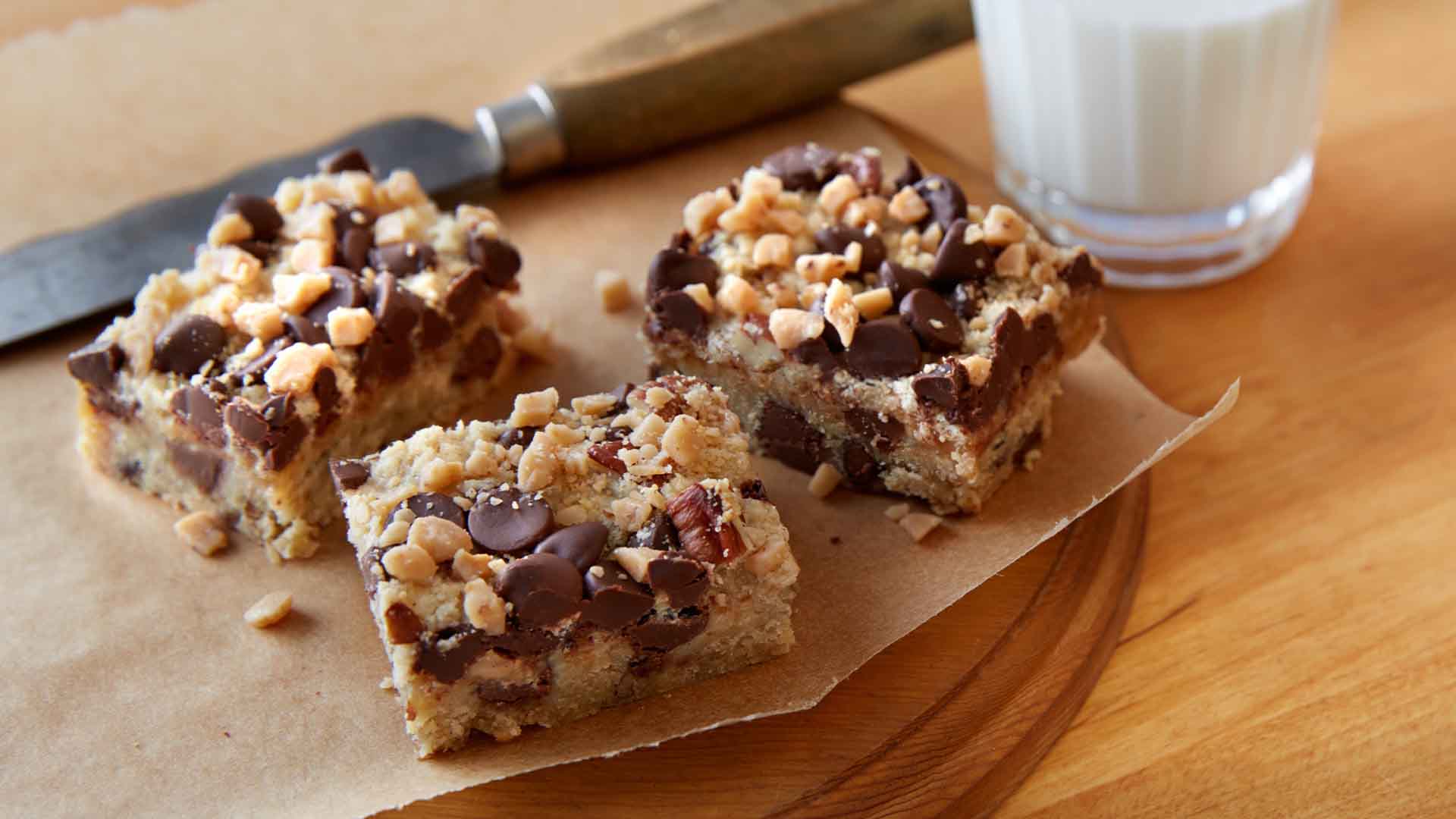 blondies au caramel croquant chipits