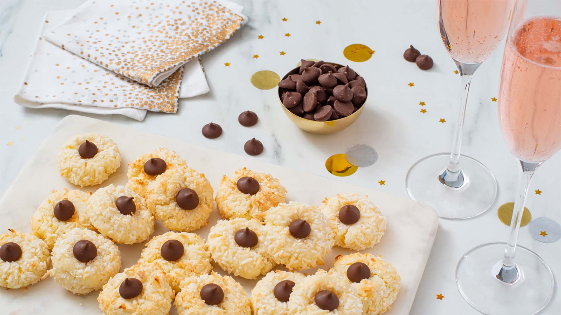 recette de biscuits macarons mini kisses hersheys chipits