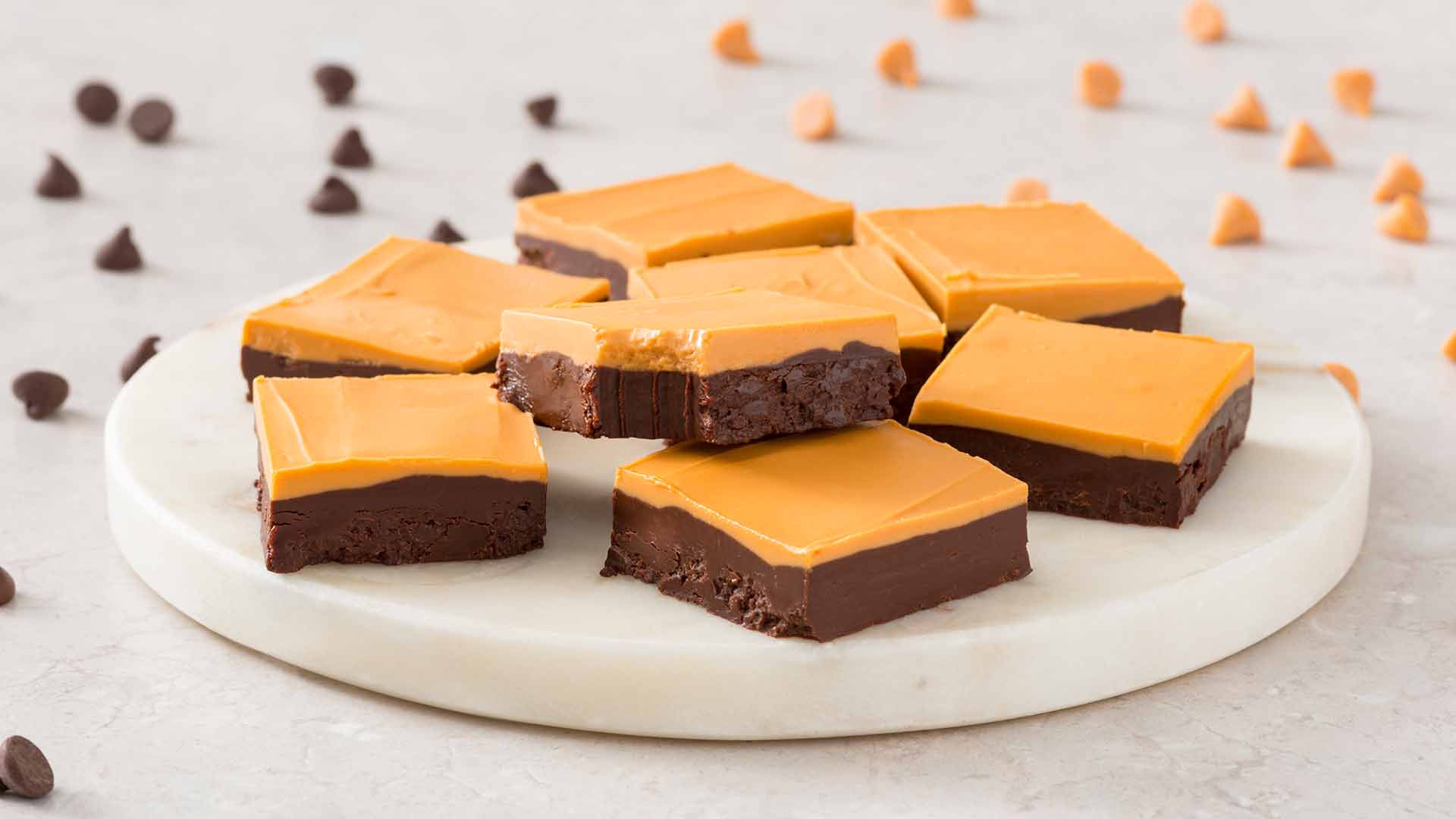 fudge au chocolat et au caramel au beurre chipits