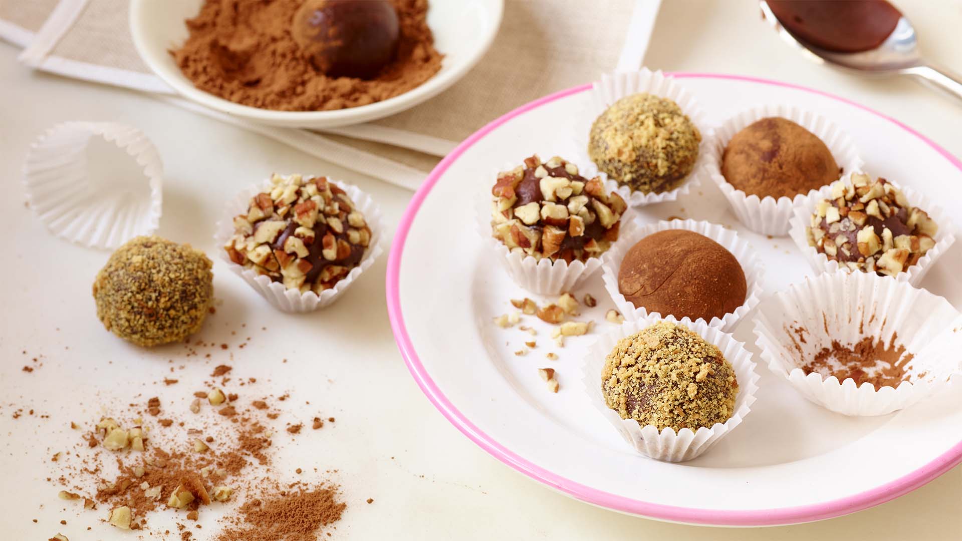 truffes au chocolat et au fudge